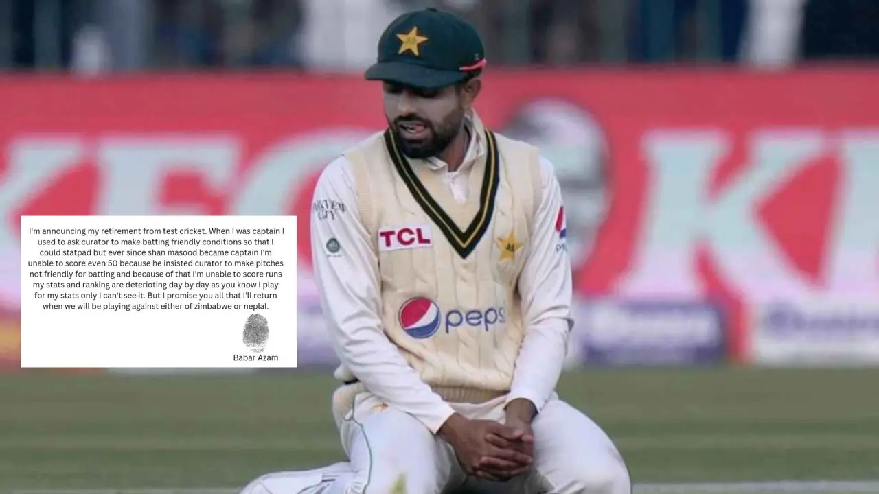 babar Azam test Retirement