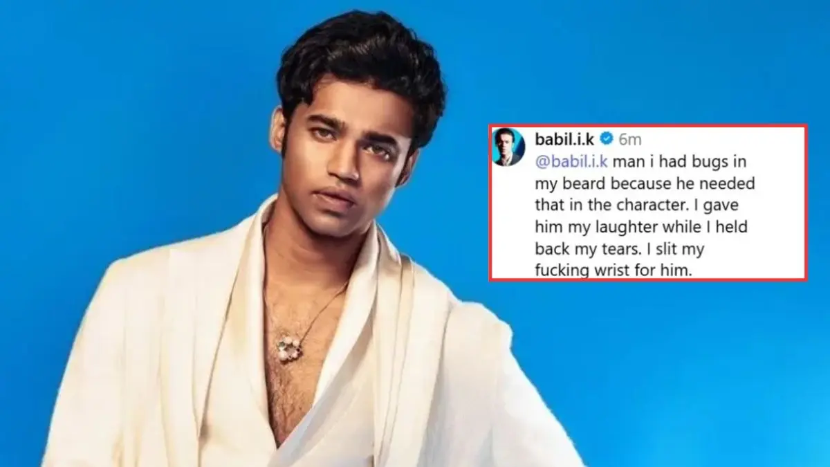 Babil Khan reacts to director's remark