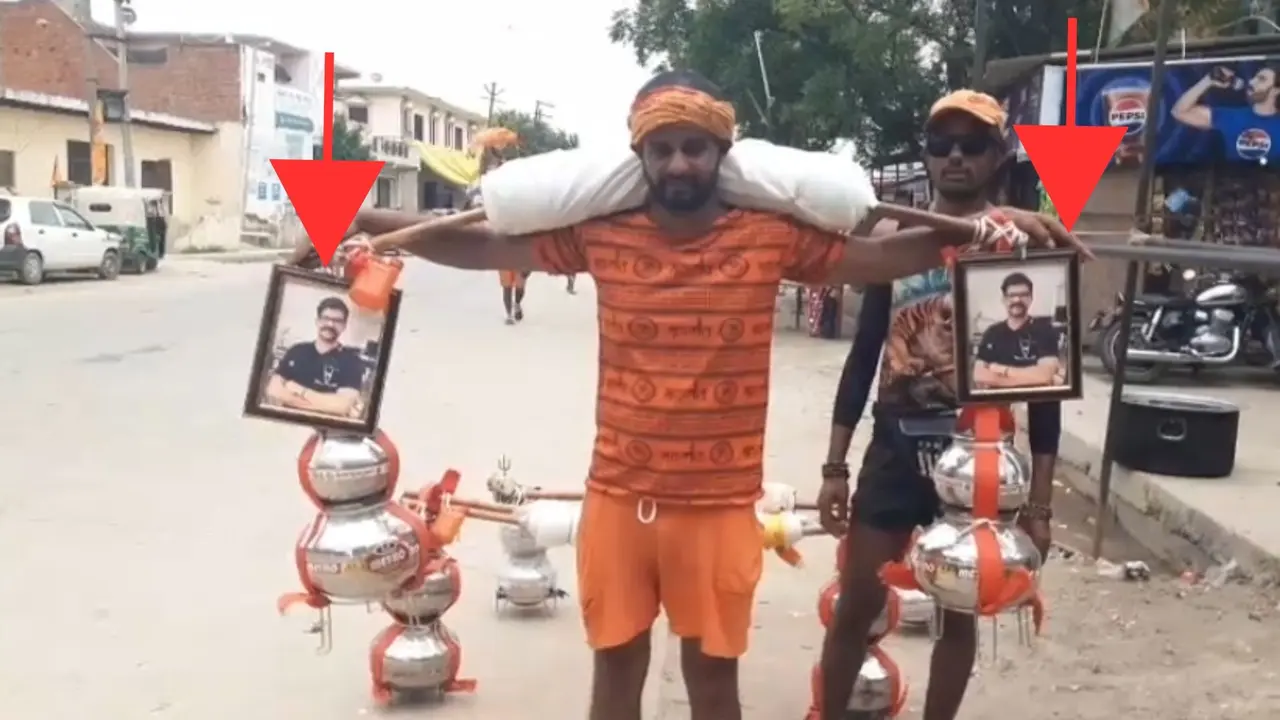 baghpat man special kavad yatra doctor photo