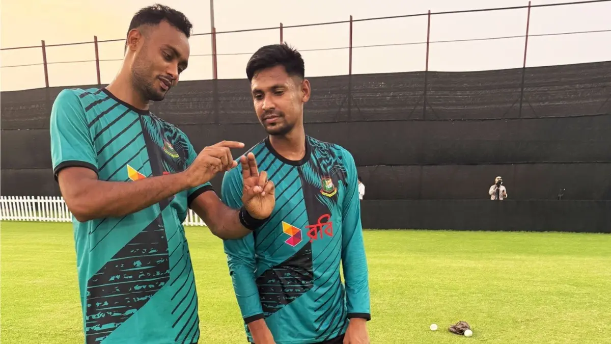 Bangladesh vs Hong Kong Live Streaming: When And Where to Watch Asia Cup 2025 Match Live In India? Bangladesh bowers during practice session ahead of the Asia Cup 2025