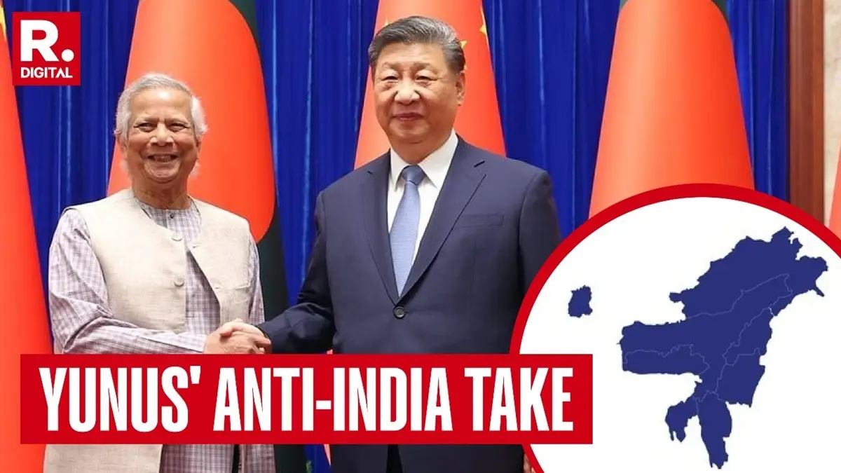 Bangladesh's Muhammad Yunus asks China to use Bangladesh against India’s Northeast, falsely claiming it as the region’s "only guardian of the ocean."