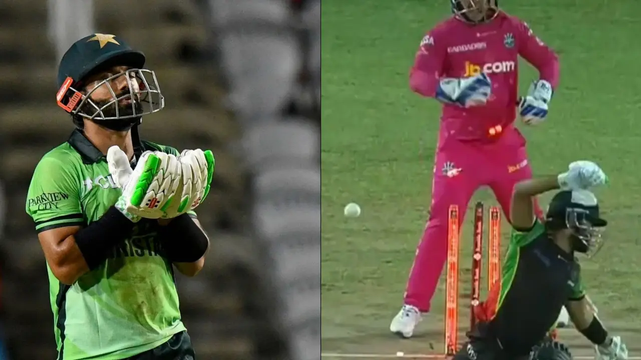 Barbados royals makes fun of Pakistan star cricketer mohammad Rizwan in Bollywood style video sparks internet