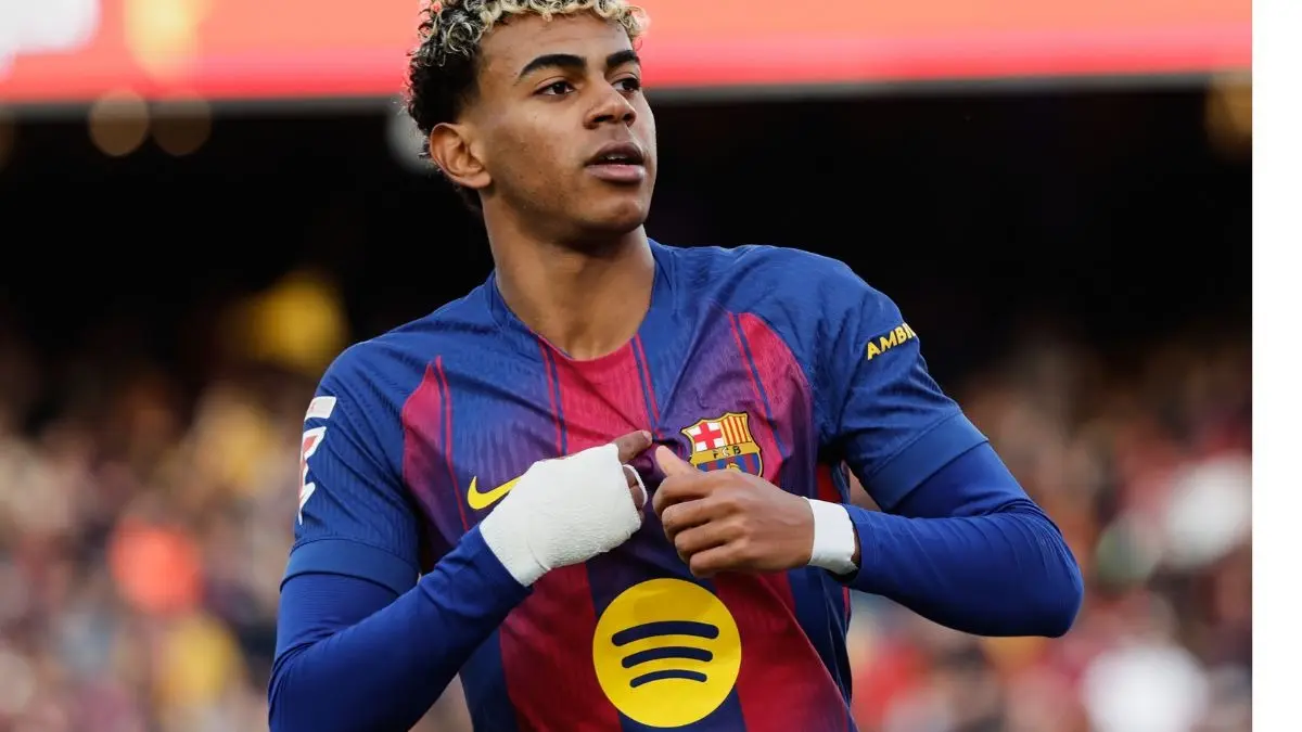 Barcelona player Lamine Yamal