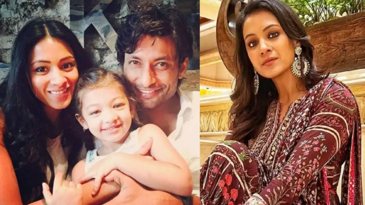 Barkha Bisht-Indraneil Sengupta with daughter Meira