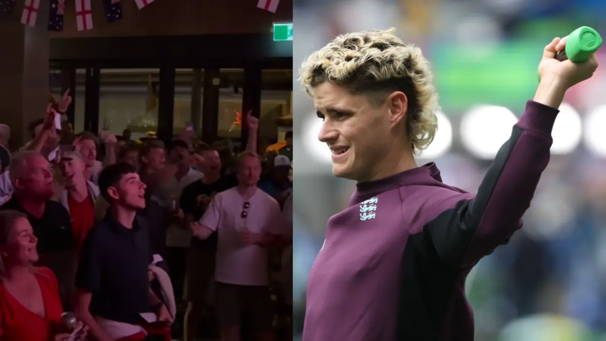 Barmy Army sings special song for Jacob Bethell