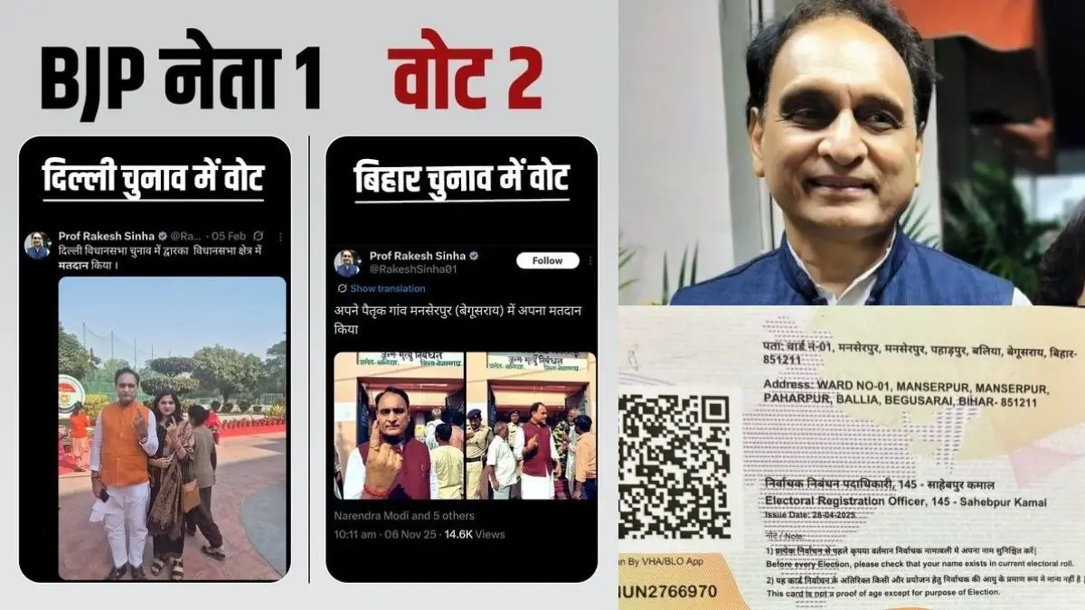 'Baseless': BJP MP Clarifies After Being Called Out For Voting In Both Delhi & Bihar