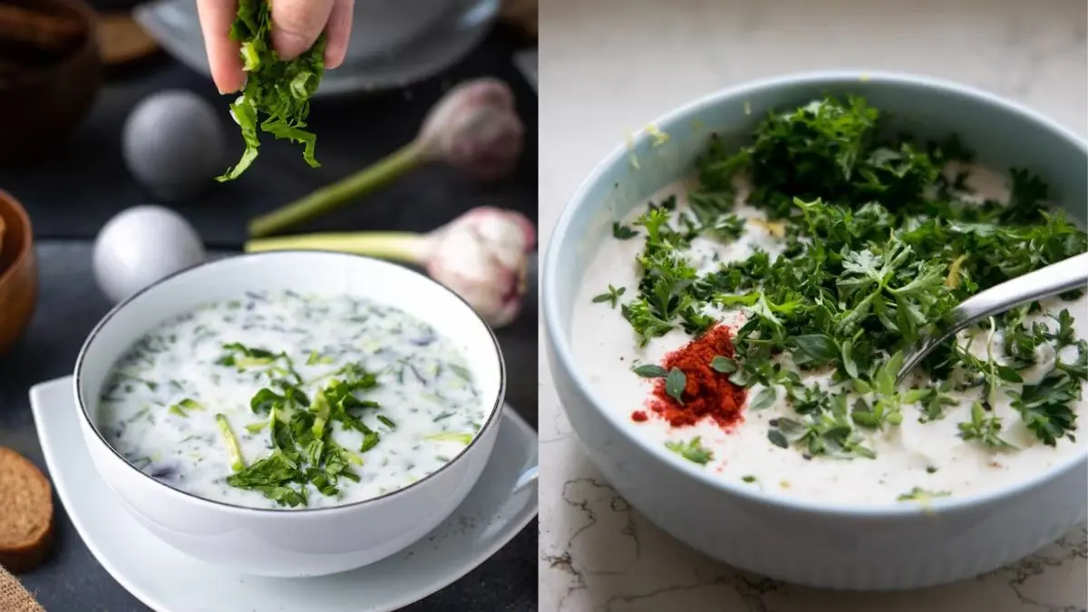 bathua raita easy and quick recipe using curd or dahi for winter season