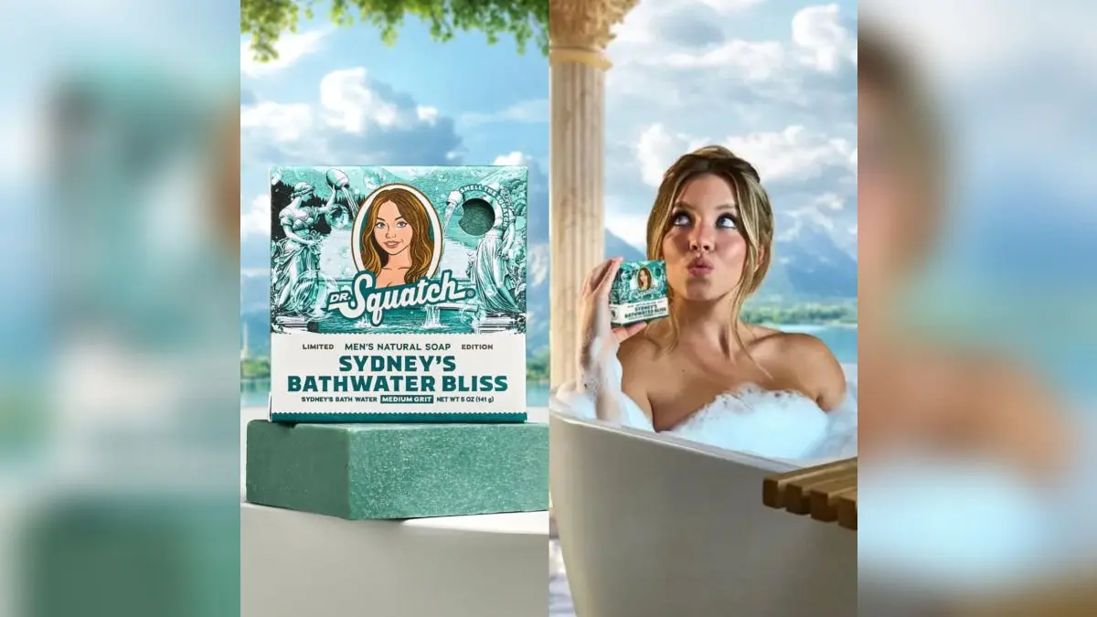 ‘Sick and Gross’: Dr. Squatch Drops Limited-Edition Fantasy Soap Infused with Sydney Sweeney’s Bathwater - Fans Are Losing It Bathwater Bliss: Soap infused with Sydney Sweeny's actual bathwater