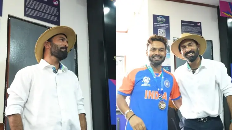 Stumper Dinesh Karthik returns to Team India dressing room, presents the Best Fielder award Dinesh Karthik, Rishabh Pant