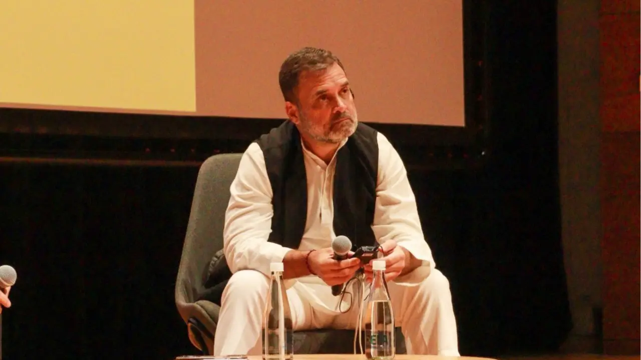 'In a Country Like...': Rahul Gandhi Criticises India's Healthcare & Education In Colombia Rahul Gandhi at EIA University in Bogota, Columbia