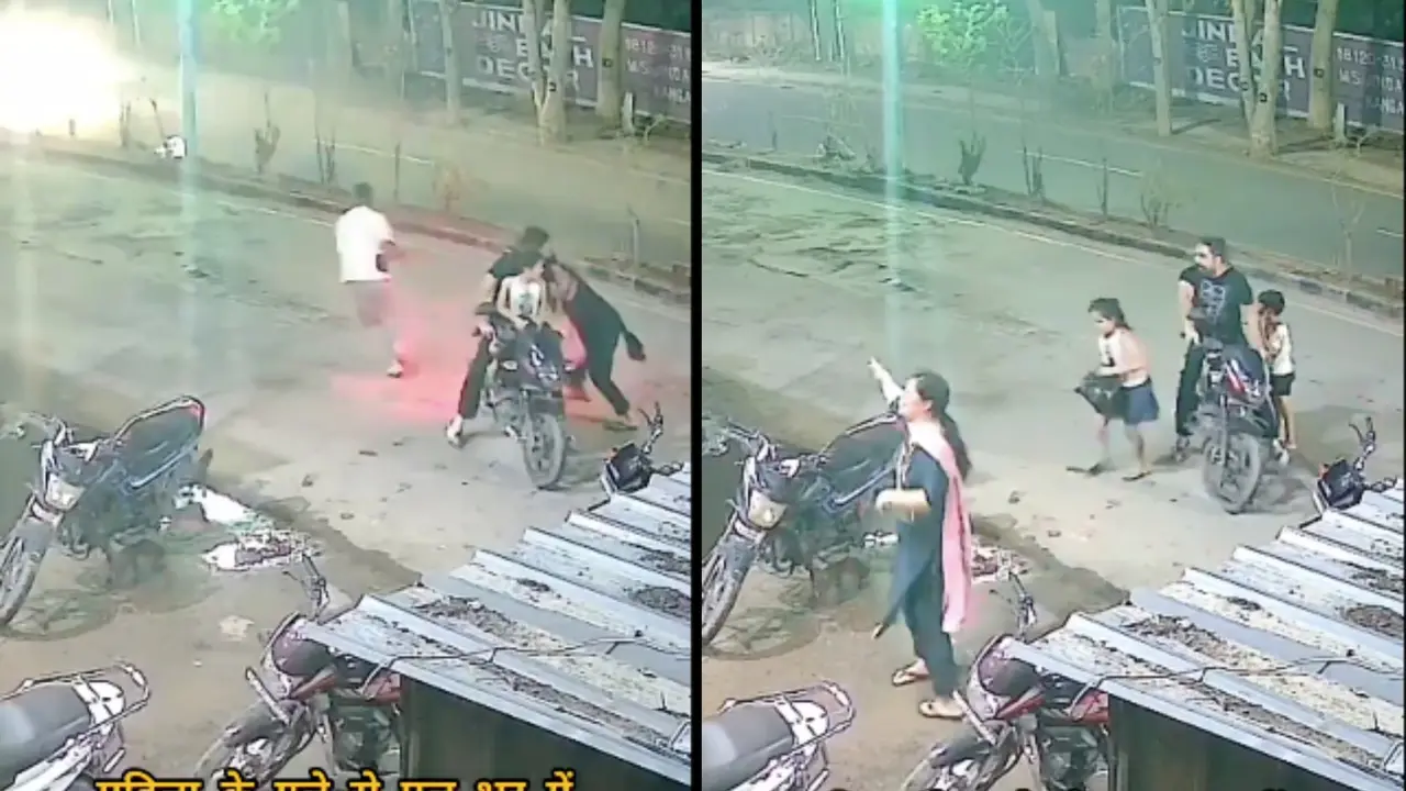 Shocking Video: Chain Snatching Incident in Sirsa, Haryana Raises Safety Concerns | WATCH Chain snatching incident in Sirsa, Haryana, CCTV footage goes viral