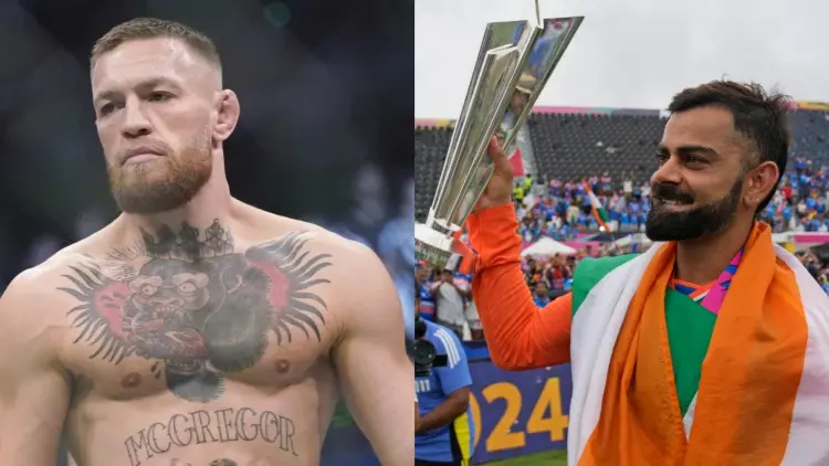 Conor McGregor couldn't resist but react to Virat Kohli's post on India's T20 World Cup title win Conor McGregor, Virat Kohli