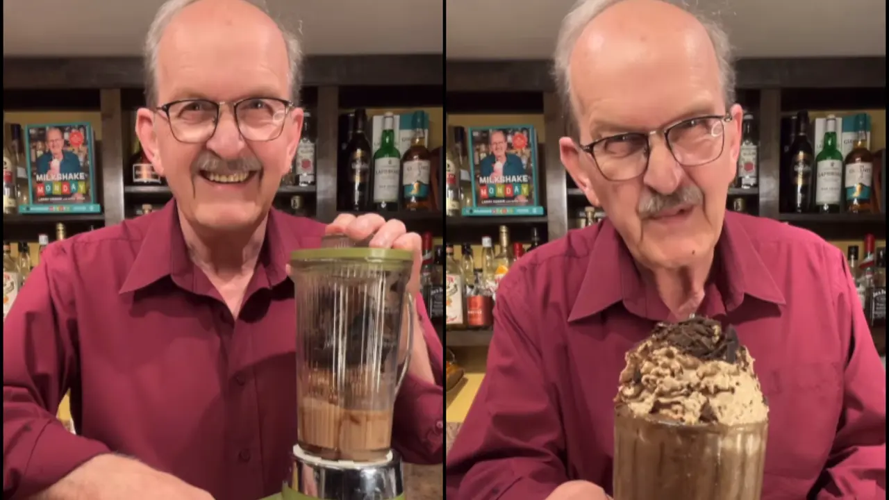 Watch: "Milkshake Man" Larry's Viral Chocolate Cake Milkshake Recipe Will Brighten Your Day "Milkshake Man" Larry's Viral Chocolate Cake Milkshake Recipe