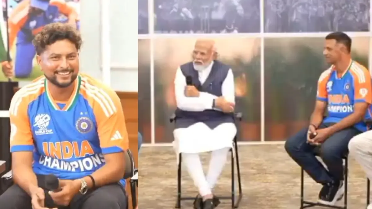 'Tumhaari Himmat Kaise Hui Ki...': PM Modi's Question Leaves Kuldeep Yadav Stumped | WATCH PM Modi and Kuldeep Yadav