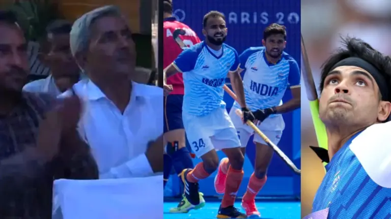 Neeraj Chopra's Family And Neighbours Celebrate As India Beat Spain 2-1 To Clinch Olympic Bronze Neeraj Chopra's Family And Neighbours Celebrate As India Beat Spain 2-1 To Clinch Olympic Bronze