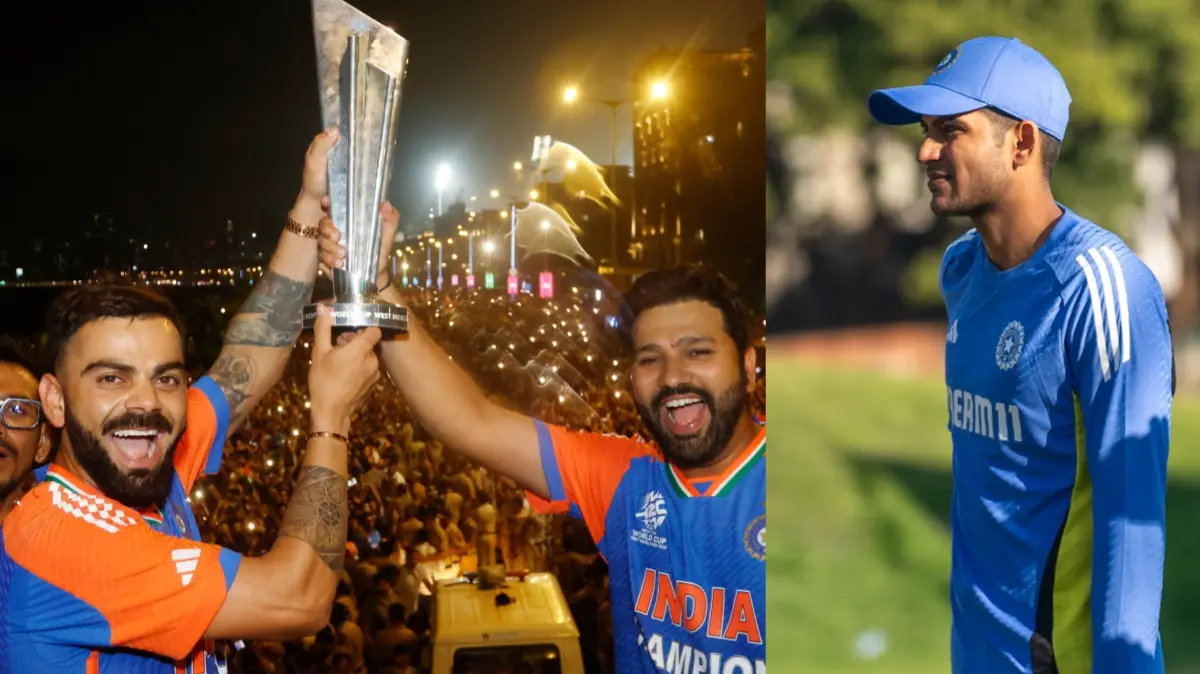 Virat Kohli, Rohit Sharma and Shubman Gill