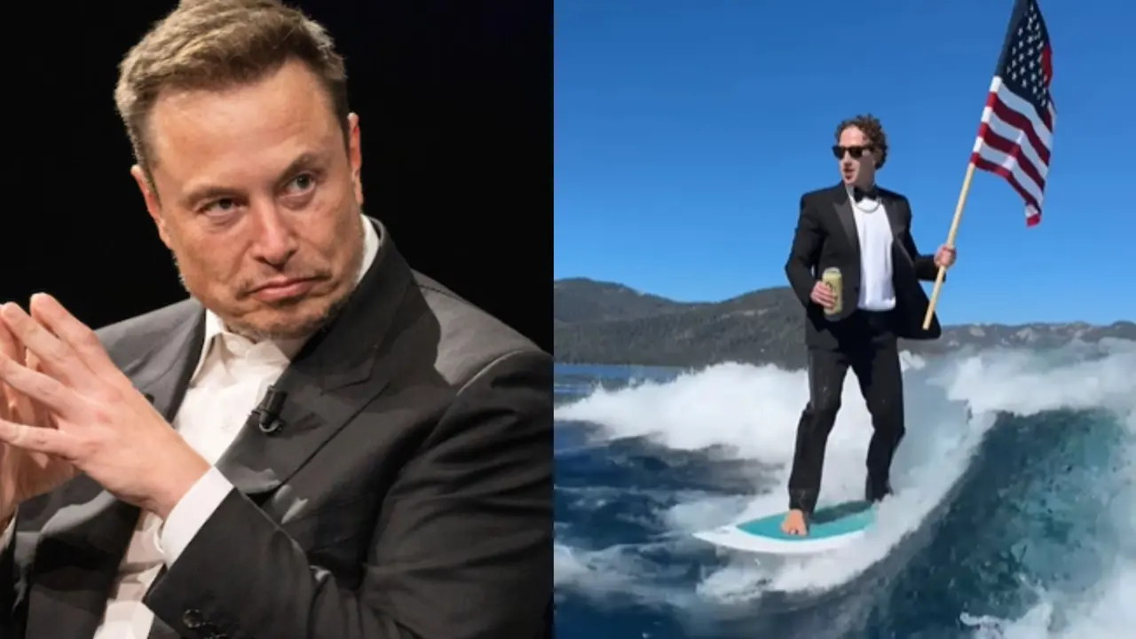 Elon Musk mocks Mark Zuckerberg on his viral surfing post