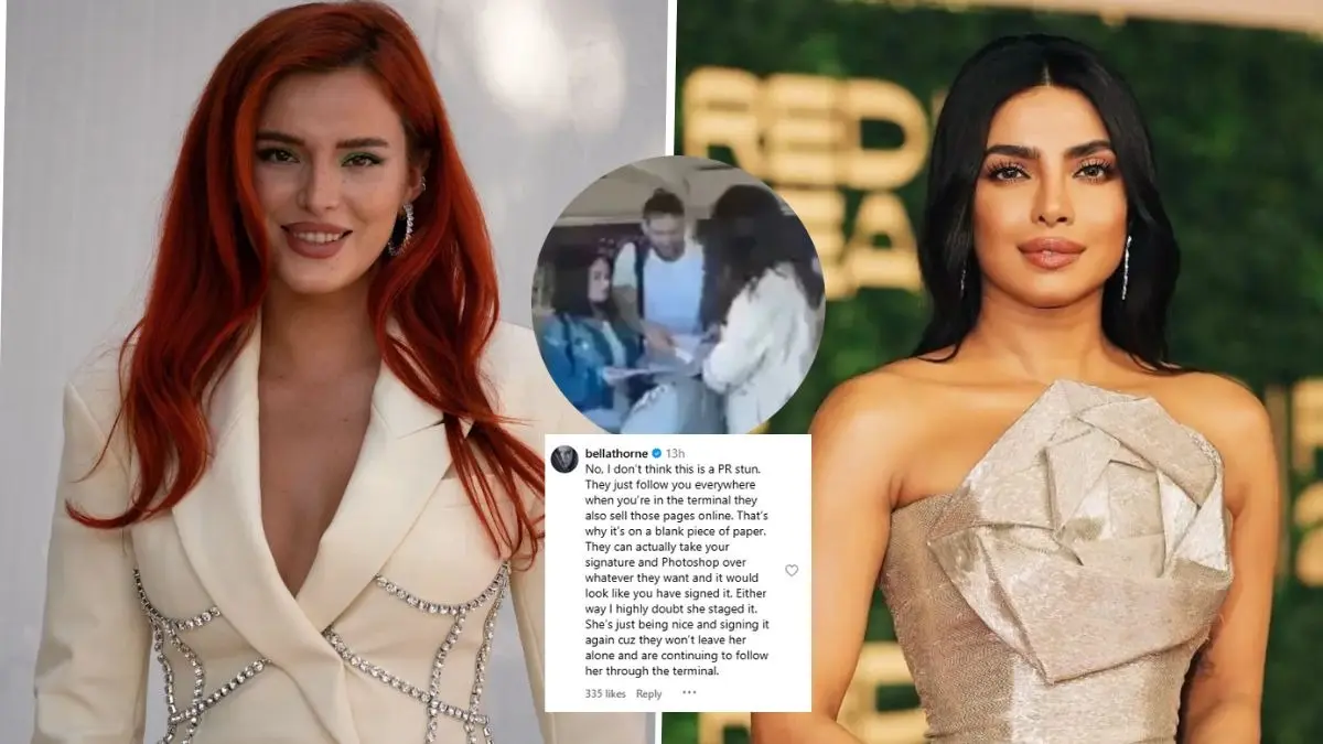 Shake It Up Actress Bella Thorne Backs Priyanka Chopra After Viral Video Claims Actress 'Hires' Fake Fans For PR Bella Thorne defends Priyanka Chopra