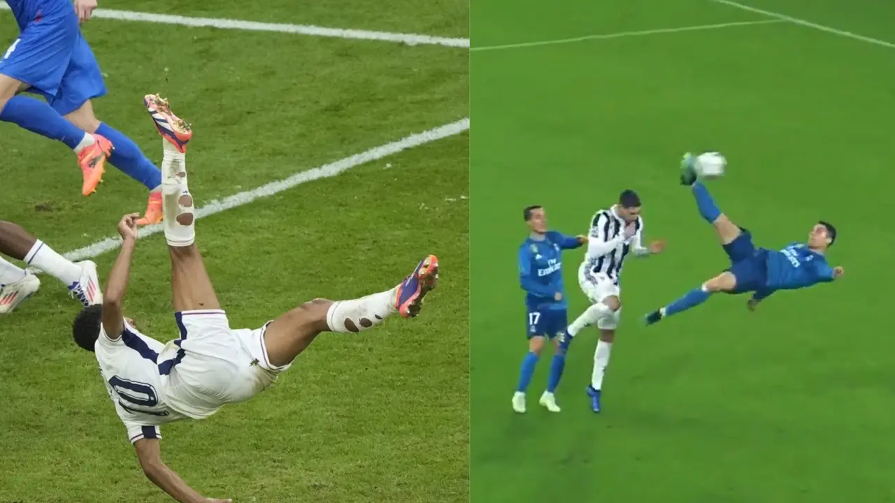 'Like Ronaldo': Jude Bellingham Compares His Bicycle Goal at Euro 2024 to Cristiano Ronaldo's Jude Bellingham compares his Bicycle goal to Cristiano Ronaldo