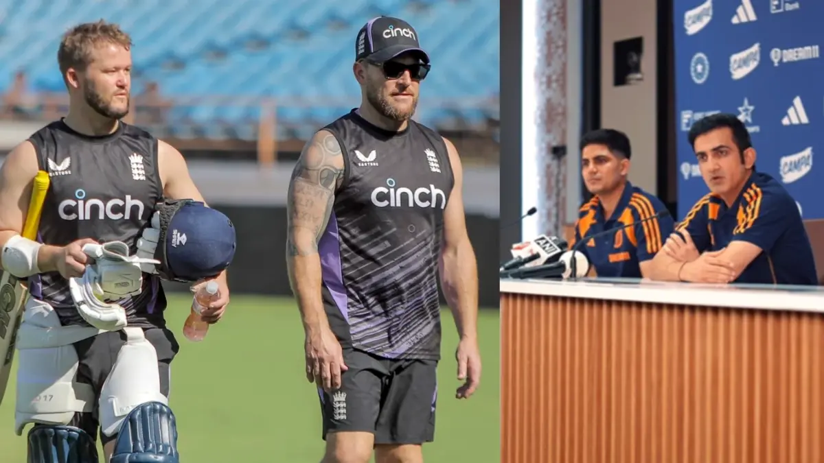 Ben Duckett, Brendon McCullum, Shubman Gill and Gautam Gambhir