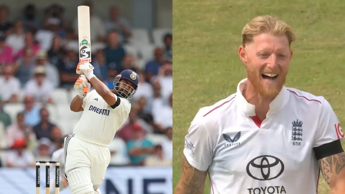Ben Stokes And Rishabh Pant Share A Playful Exchange Between Them During IND vs ENG First Test At Headingley | WATCH Ben Stokes And Rishabh Pant Share A Playful Exchange