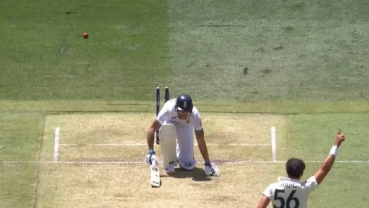 WATCH | Mitchell Starc Clean Bowls Ben Stokes With a Jaffa During 1st Ashes Test in Perth Ben Stokes, Mitchell Starc