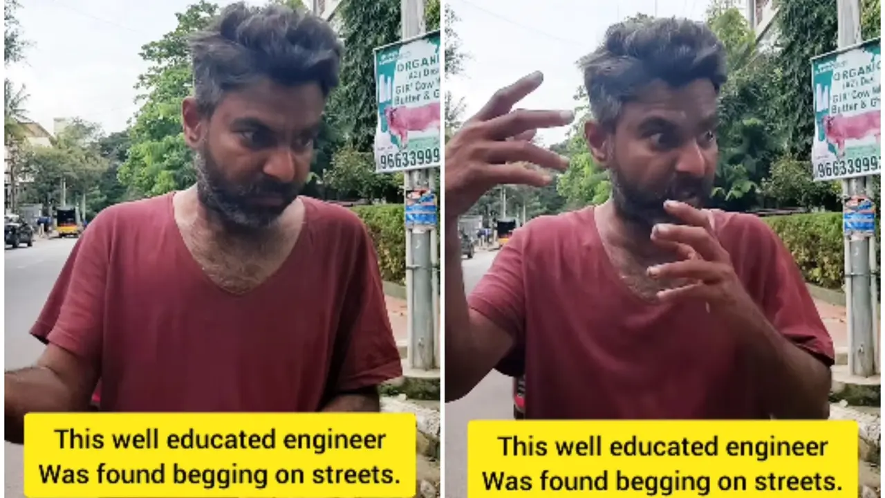 Viral Video: Once an Engineer, Now Begging on Bengaluru Streets for a Living - Watch Bengaluru Engineer