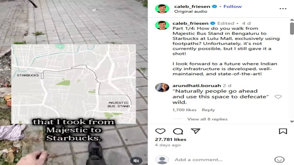 republicworld.com - Priya Pathak - Bengaluru Footpath Drama: BBMP Faces Heat for Acting Only After Canadian Vlogger's Viral Video