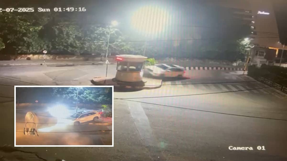 Bengaluru: Speeding Fortuner Rams Hi-Tech Police Kiosk Near Halasuru Lake, Probe Underway