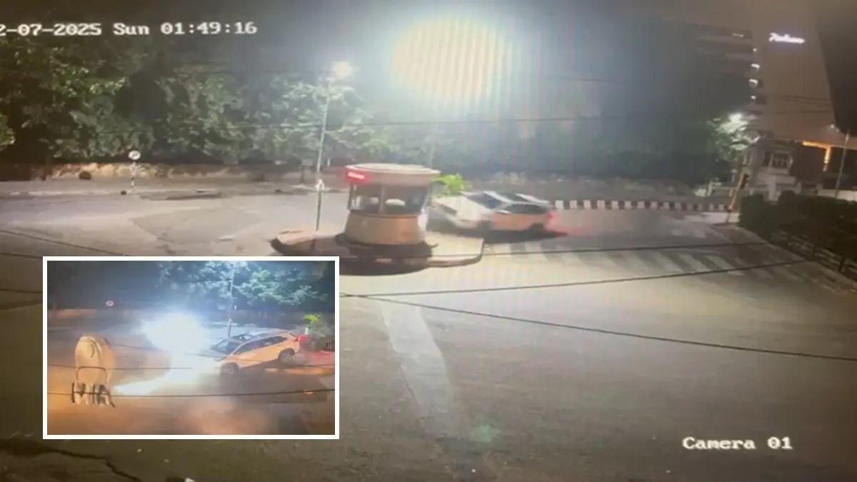 Bengaluru: Speeding Fortuner Rams Hi-Tech Police Kiosk Near Halasuru Lake, Probe Underway
