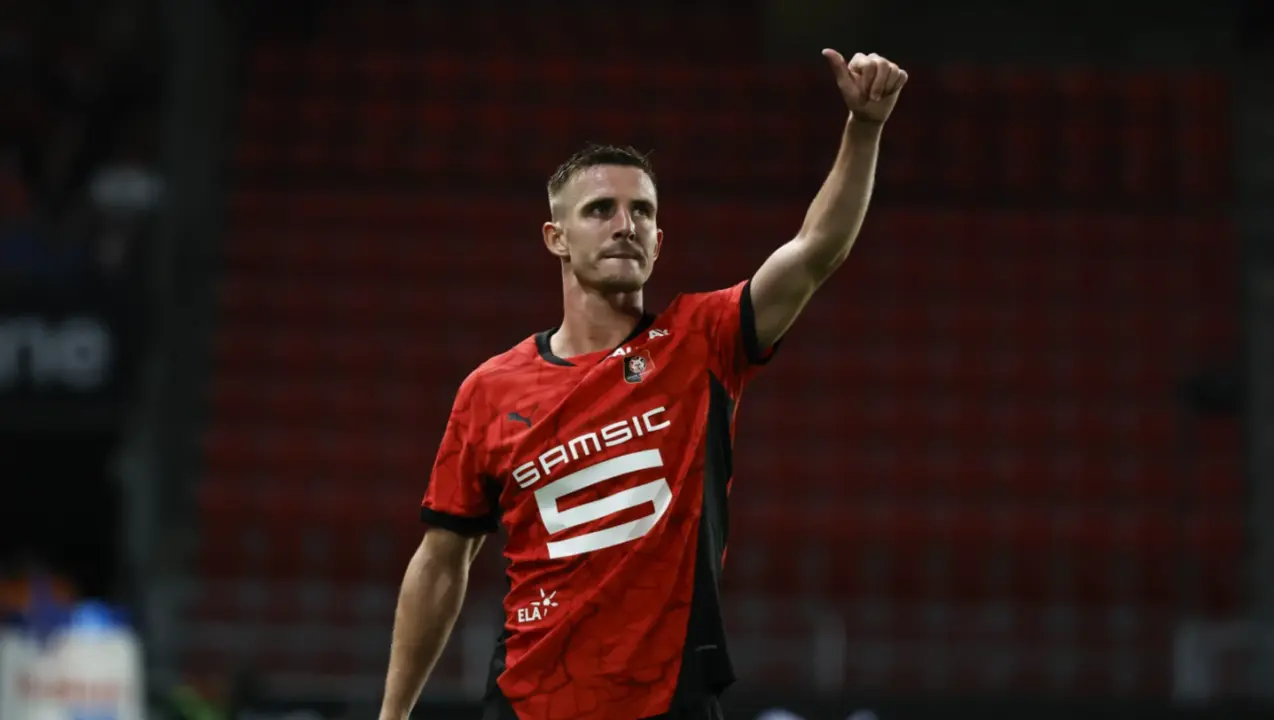 Rennes routs big-spending Lyon 3-0 in French league Benjamin Bourigeaud