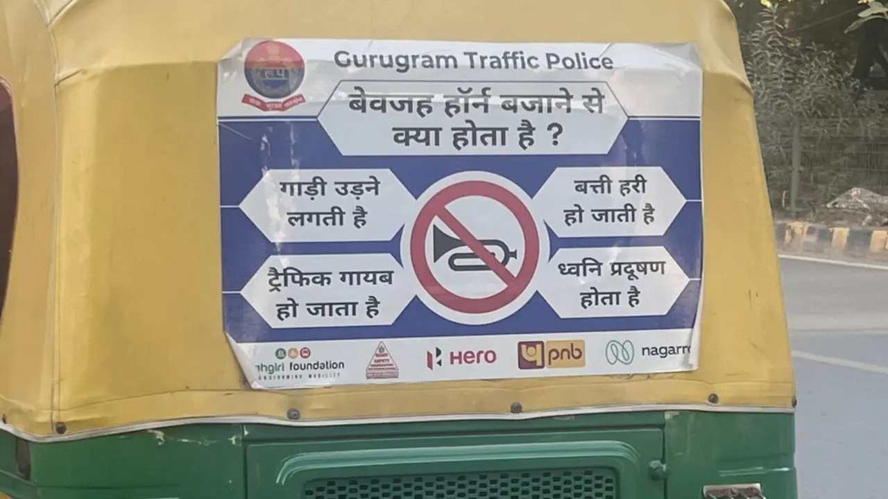 'Bewajah Horn Bajane se...?'Gurugram Traffic Police’s 'KBC' style ad Goes Viral, Netizens Reacts 'Bewajah Horn Bajane se...?'Gurugram Traffic Police’s 'KBC' style ad Goes Viral, Netizens Reacts