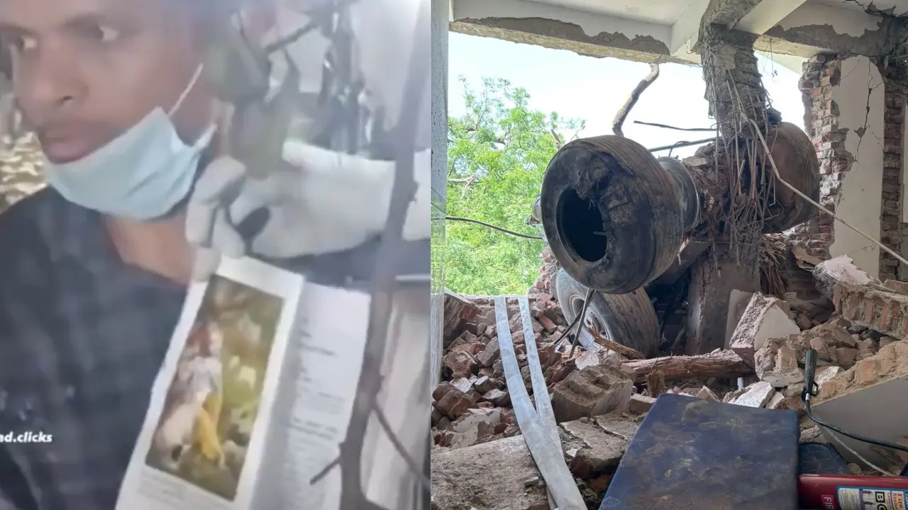 bhagavad gita found safe in search operation in ahmedabad plane crash miraculous video viral