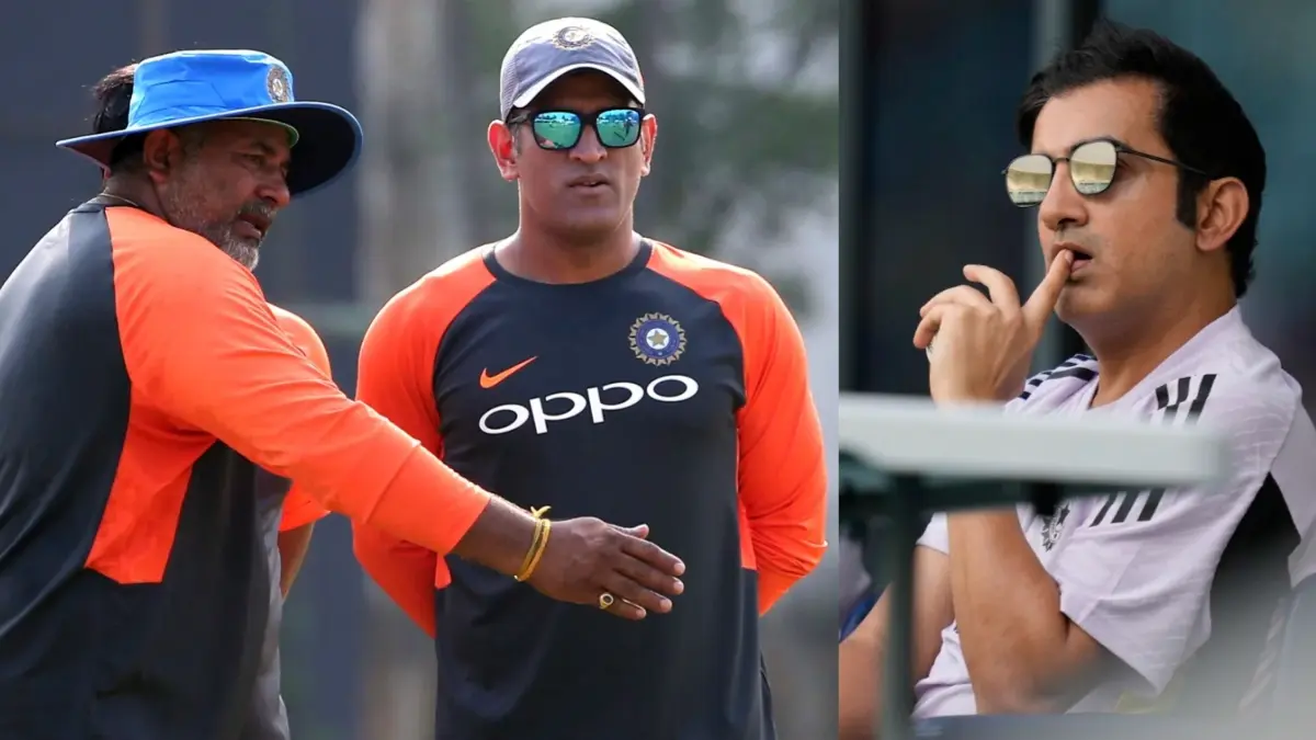 Bharat Arun, MS Dhoni and Gautam Gambhir