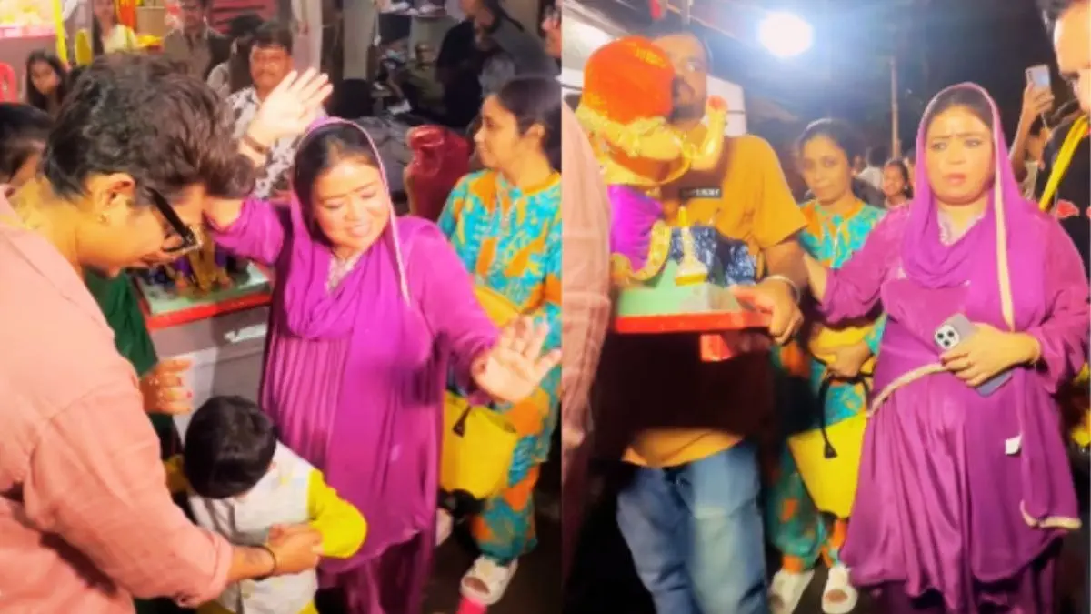 Bharti Singh Harsh Limbachiyaa welcomes Ganpati Bappa