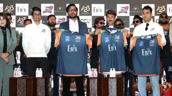 Bhojpuri Dabangg jersey unveiled for Celebrity Cricket League 2025