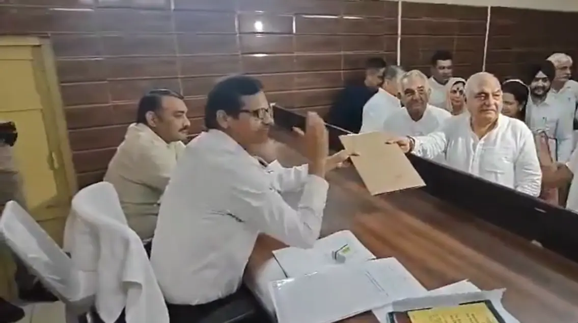 Former Haryana CM Bhupinder Hooda, Speaker Gupta File Nominations for Assembly Polls Bhopinder Hooda files nomination