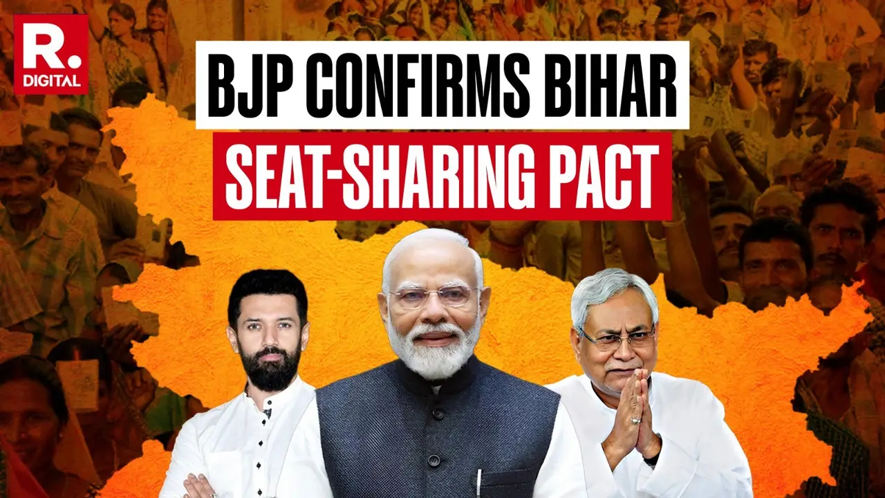 Bihar Elections 2025: NDA Finalises Seat-Sharing, BJP And JDU To Contest 101 Seats Each, Chirag Paswan Gets 29 Seats