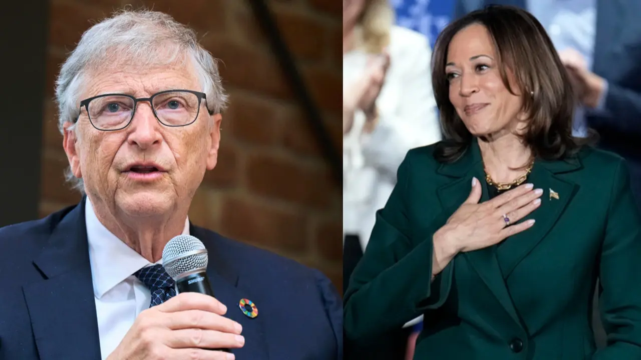 Bill Gates Donates $50 Million to Support Kamala Harris in 2024 Presidential Race Bill Gates-Kamala Harris