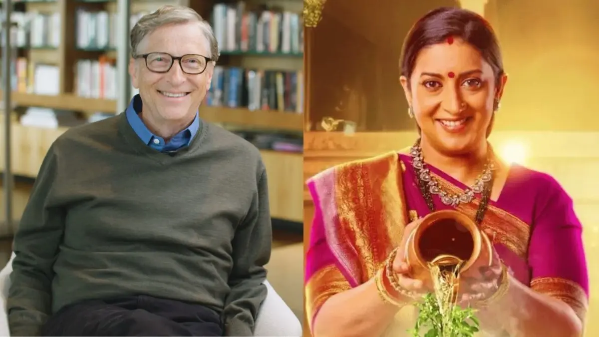 Bill Gates Smriti Irani