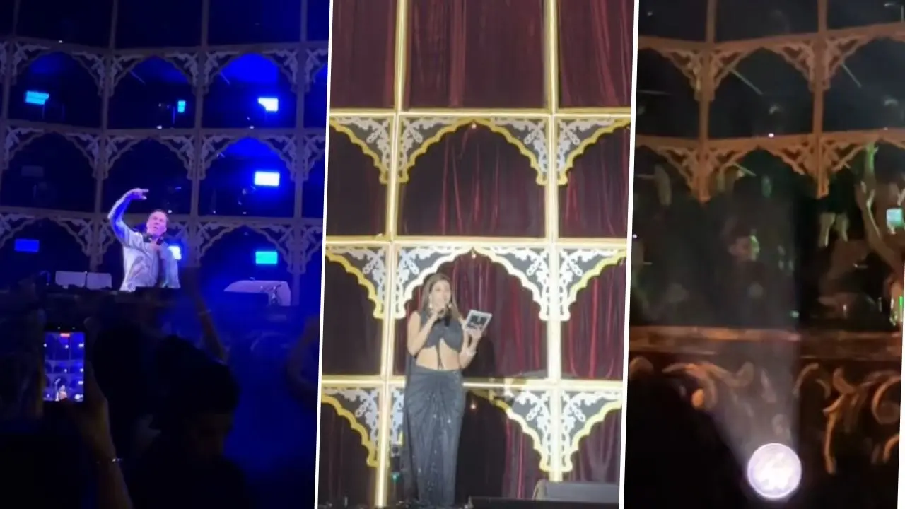 Billionaire Mantena’s Wedding Celebrations Begin With Grand Welcome Dinner Emcee By Bagheera Star Amyra Dastur, Featuring Global DJ Tiësto’s Electrifying Performance | Watch