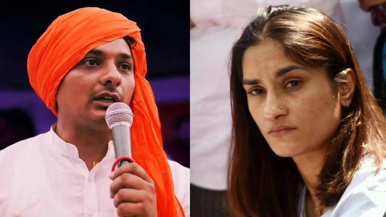 BJP candidate Captain Yogesh Bairagi contest against Vinesh Phogat from Julana