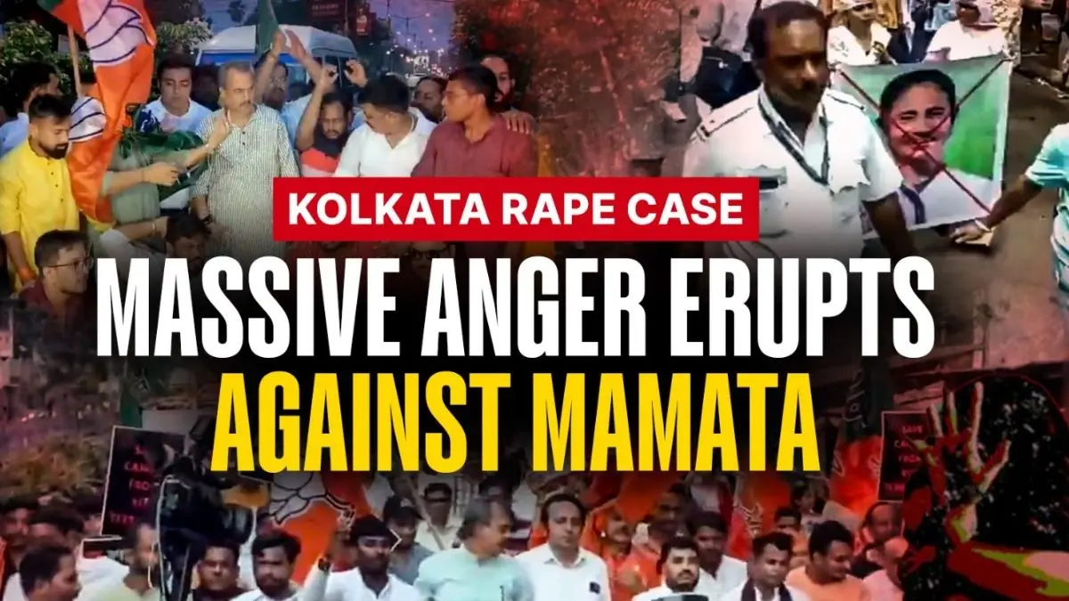 BJP Holds Massive Protest Against Mamata's TMC in West Bengal Over Gangrape Case