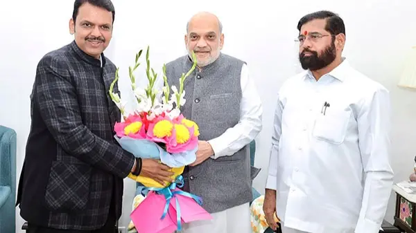 Devendra Fadnavis, Amit Shah, Eknath Shinde