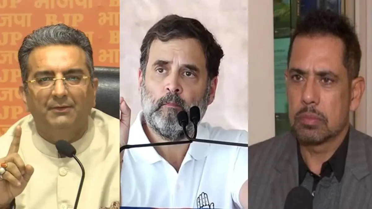 BJP Leader Gaurav Bhatia, Rahul Gandhi and Robert Vadra