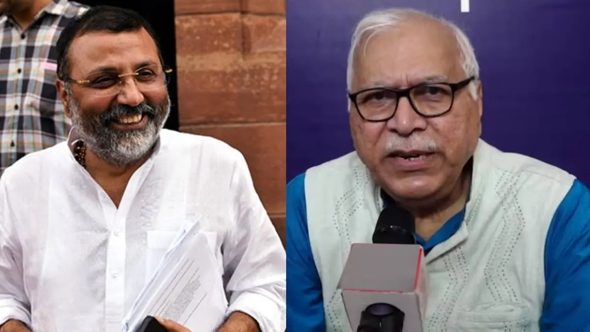 BJP MP Nishikant Dubey and Former Election Commissioner SY Quraishi