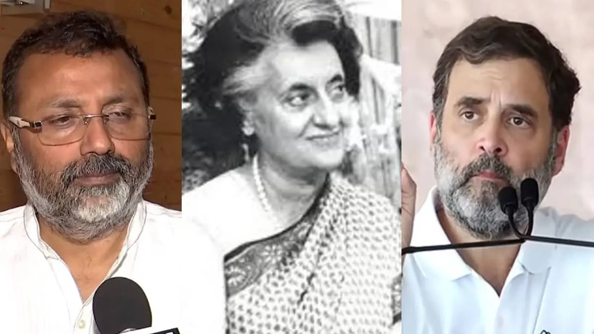 BJP shares Indira Gandhi old video amid Nishikant Dubey Remarks