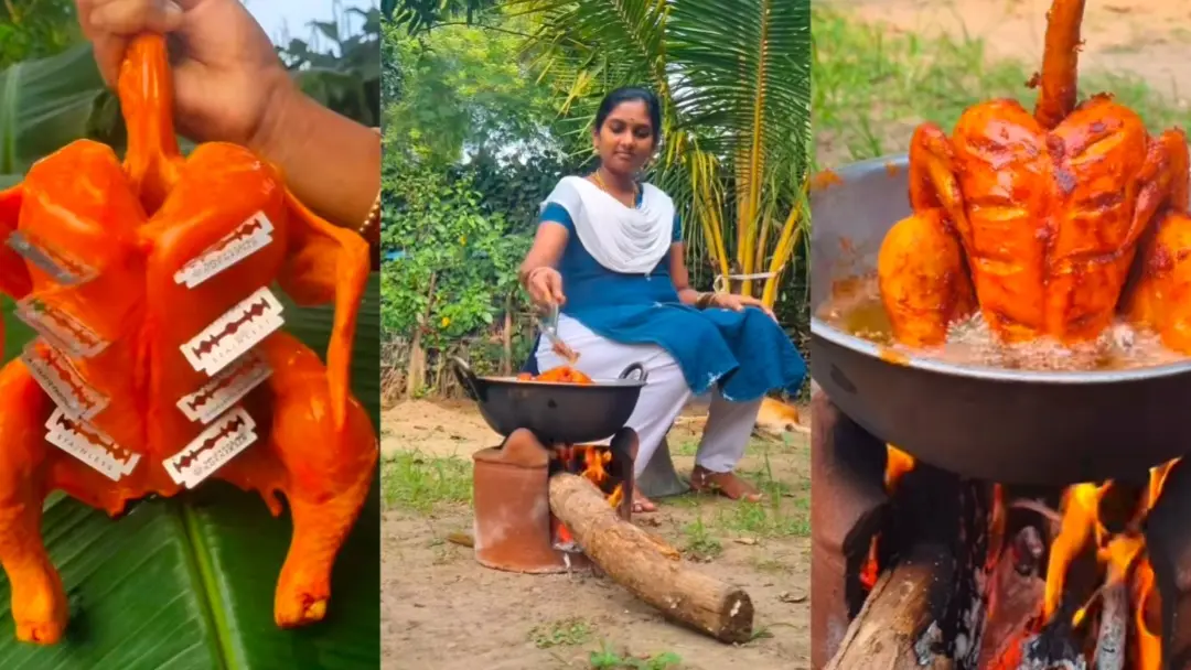 Food Blogger Shares ‘Blade Chicken Fry’ Netizens Ask ‘But Why?’ As Recipe Goes Viral Blade Chicken Fry