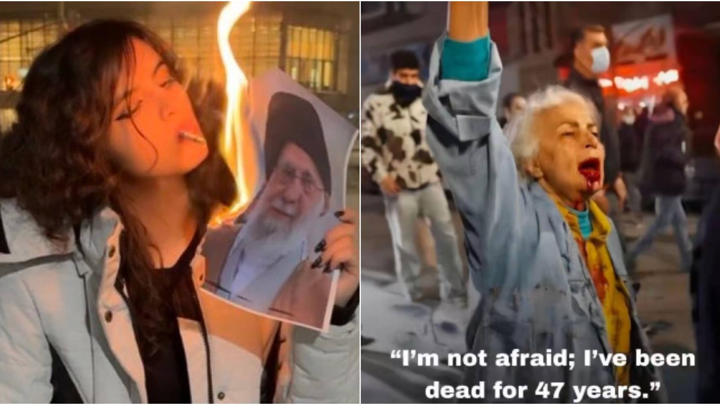 Bloody Lips, Burning Khamenei's Photos With Cigarettes: Why Iran Women Are Taking To Streets In Unique Ways