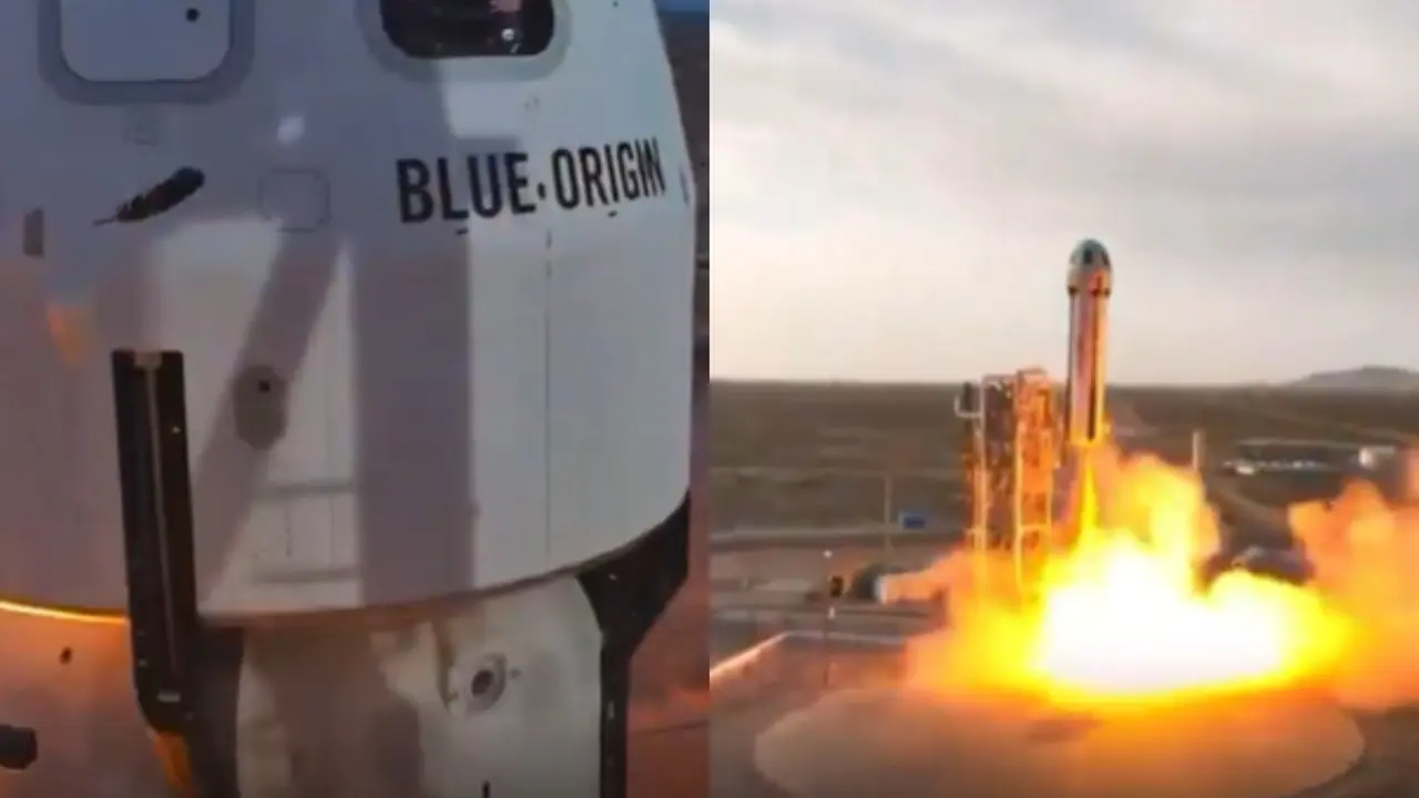 Blue Origin Rocket Launch Video